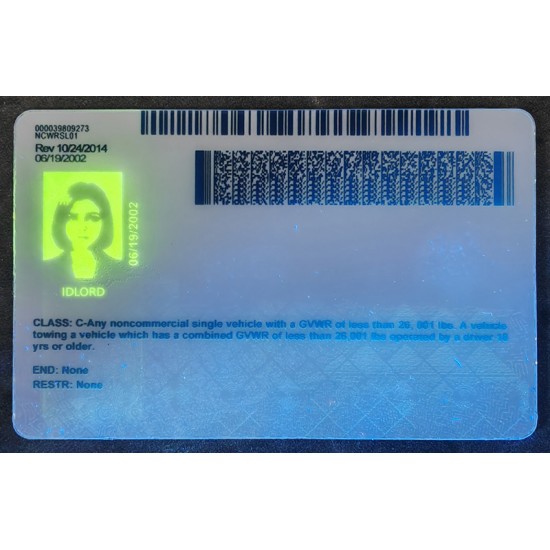 North Carolina (NC) Fake ID